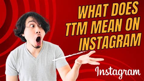 what does ttm mean in instagram